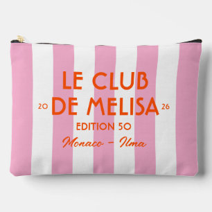Pochette À Accessoires Le Club Édition Nom Personnalisé 50 Cabana Rayure
