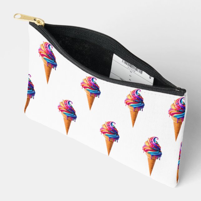 Pochette À Accessoires Le cône de glace vibrant de SlipperyJoe, un classi (Ouvrir)