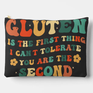 Pochette À Accessoires Le Gluten Est La Première Chose Que Je Ne Peux Pas