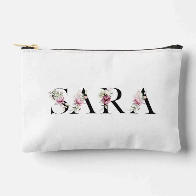 Pochette À Accessoires Le nom est Sara. Je m'appelle Sara. (Recto)