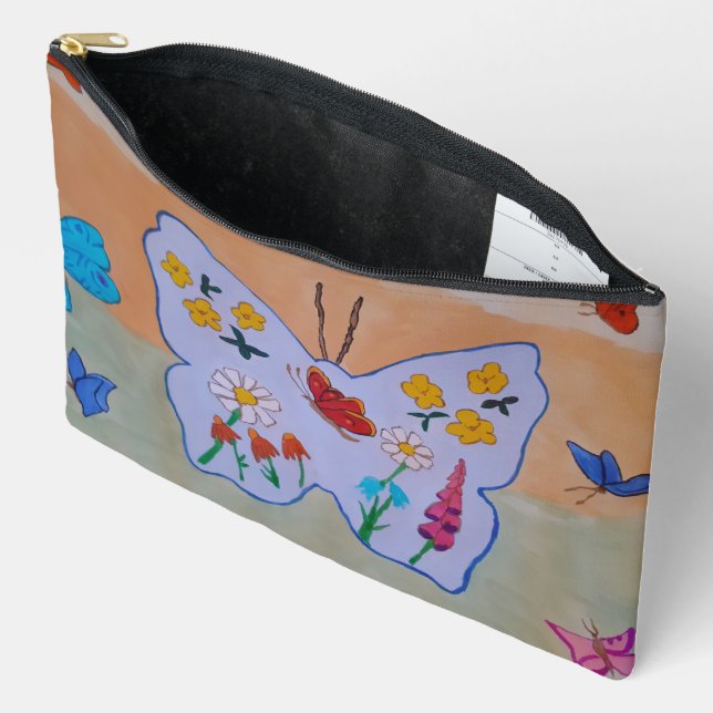 Pochette À Accessoires Le rêve papillon (Ouvrir)