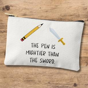Pochette À Accessoires Le stylo est plus puissant que l'épée