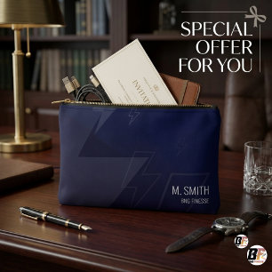 Pochette À Accessoires Le travail personnalisé Navy Lightning de la marin