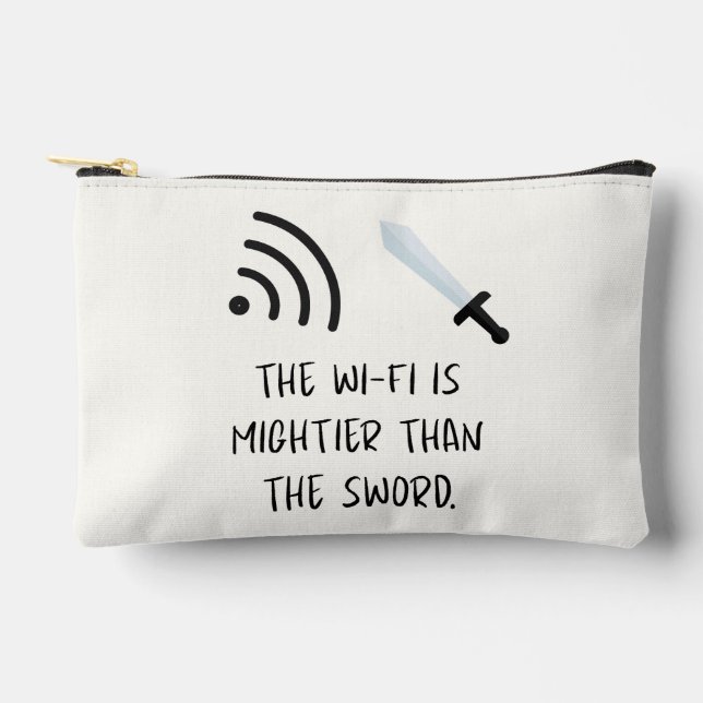 Pochette À Accessoires Le WiFi est plus puissant que l'épée (Recto)