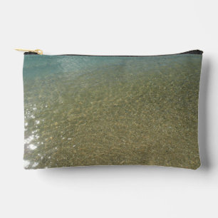 Pochette À Accessoires L'eau sur la plage I Photographie Abstraite de la