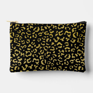 Pochette À Accessoires Leopard d'or, Parties scintillant d'or, Motif de l