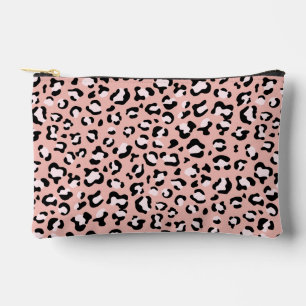 Pochette À Accessoires Léopard Print, Léopard Spots, Rose Léopard