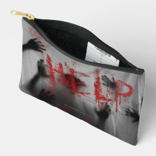 Pochette À Accessoires l'épais visuel thématique horrifique glaçant de Sl