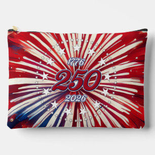 Pochette À Accessoires Les 250 ans d'Amérique 1776-2026 Feux d'artifice R