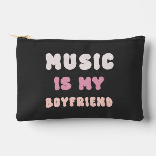 Pochette À Accessoires les années 70 Typographie Super - La musique est m