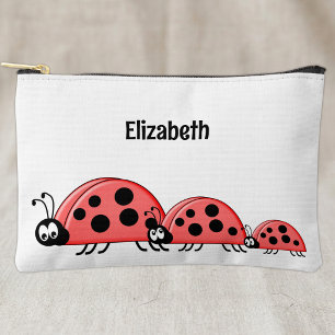 Pochette À Accessoires Les enfants mignons coccinelles ajoutent un nom ro