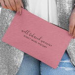 Pochette À Accessoires Les femmes bien conduites ne font pas rose de l'hi<br><div class="desc">Simple et élégant "Les femmes bien conduites ne font pas l'histoire" conception de citation inspirante personnalisée avec typographie de script moderne dans un style de design minimaliste inspiré par l'autonomisation des femmes sur un mignon arrière - plan rose pâle et féminin. Le texte peut facilement être customisé pour ajouter votre...</div>