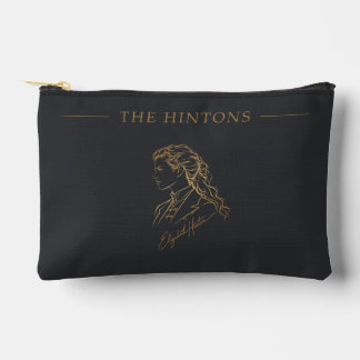 Pochette À Accessoires Les Hintons Beth Gold sur Charbon
