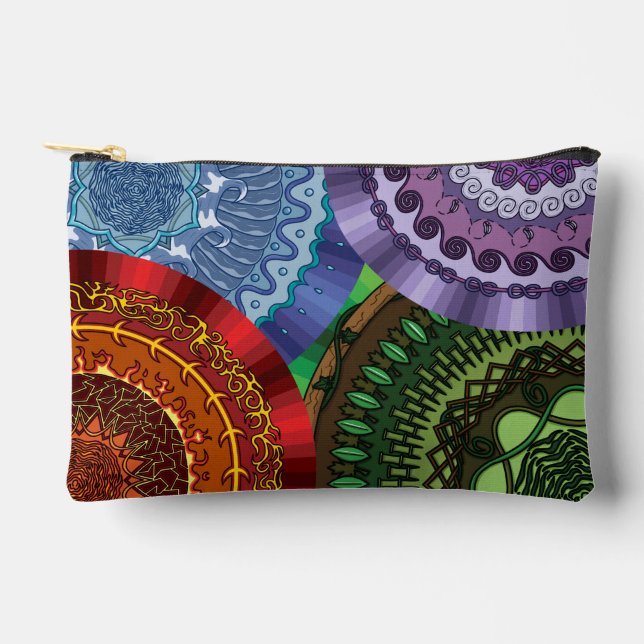 Pochette À Accessoires Les Mandalas des Éléments (Recto)