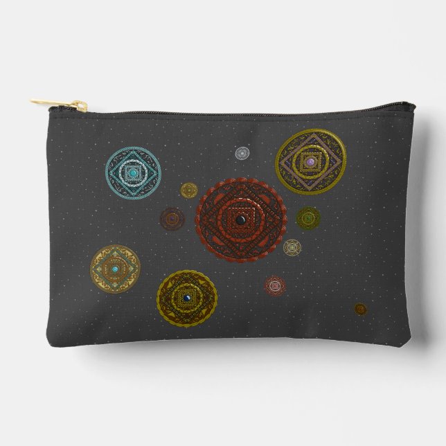 Pochette À Accessoires Les Mandalas du Zodiaque (Recto)