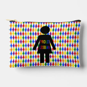 Pochette À Accessoires Lesbienne LGBTQ Silhouette et Rainbow Ladies
