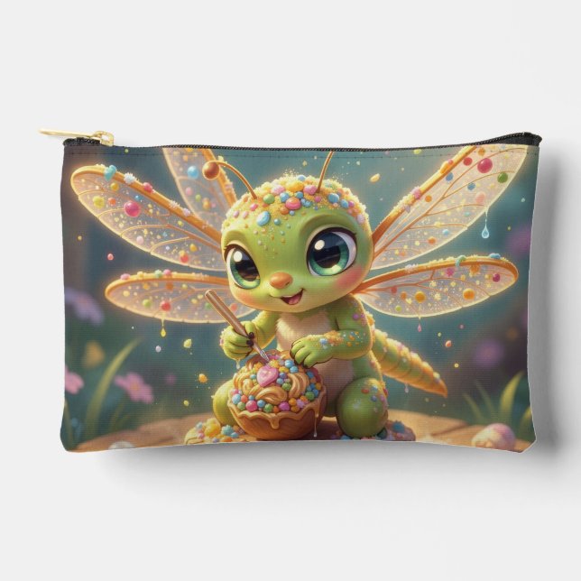 Pochette À Accessoires Libellule – Nectar d'étoile de la nuit silencieuse (Recto)