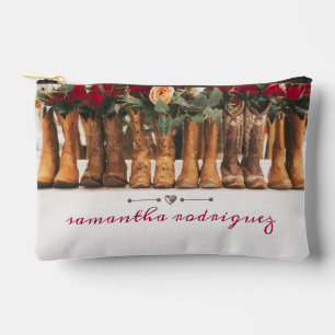 Pochette À Accessoires Ligne de bottes avec Roses