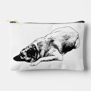 Pochette À Accessoires Lignes de chien audacieuses apportent un calme élé
