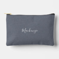 Lin personnalisé moderne élégant bleu gris