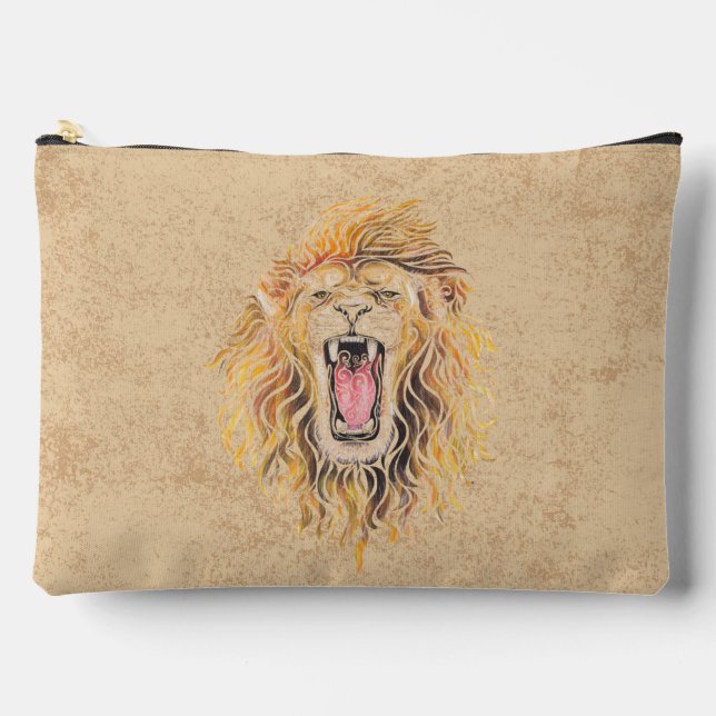 Pochette À Accessoires Lion tourbillonnant (Recto)