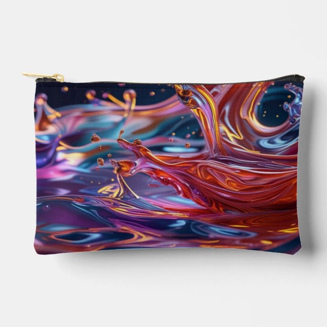 Pochette À Accessoires Liquides de couleur éclaboussants (Recto)