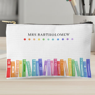 Pochette À Accessoires Livres de couleurs arc-en-ciel personnalisés pour
