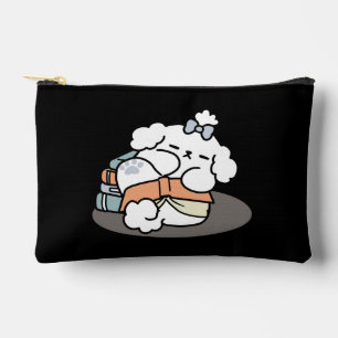 Pochette À Accessoires Livres et écorces - Conception de lecture de chien