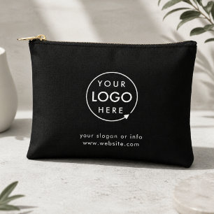 Pochette À Accessoires Logo d'entreprise Moderne Design tendance Noir