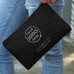 Pochette À Accessoires Logo d'entreprise Moderne Design tendance Noir<br><div class="desc">Un simple modèle d'affaires noir personnalisé dans un style minimaliste moderne qui peut être facilement mis à jour avec le logo de votre entreprise et le slogan ou l'info de votre entreprise. Si vous avez besoin d'aide pour personnaliser ce produit, veuillez me contacter en utilisant le bouton de message ci-dessous...</div>