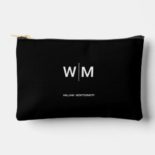 Pochette À Accessoires Logo Marque Noir Entreprise Commerciale Société