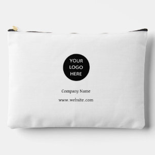 Pochette À Accessoires Logo Personnalisé Entreprise White Entreprise