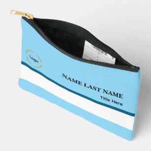 Pochette À Accessoires Logo personnalisé Magnétique Élégant Bleu Poussiér