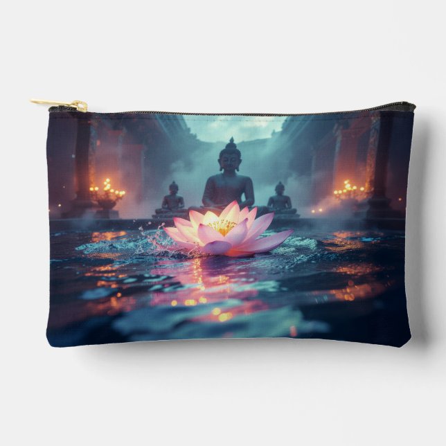 POCHETTE À ACCESSOIRES LOTUS - ZEN BOUDDHISME (Recto)