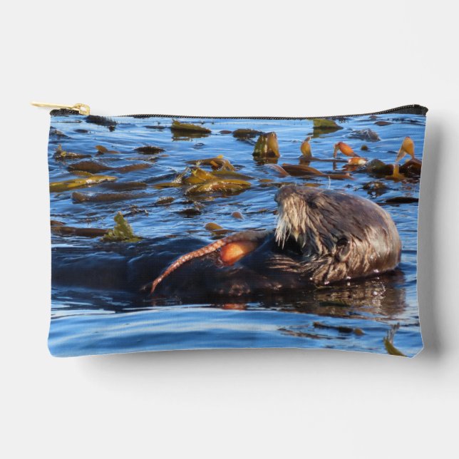 Pochette À Accessoires Loutre de mer et pieuvre (Recto)