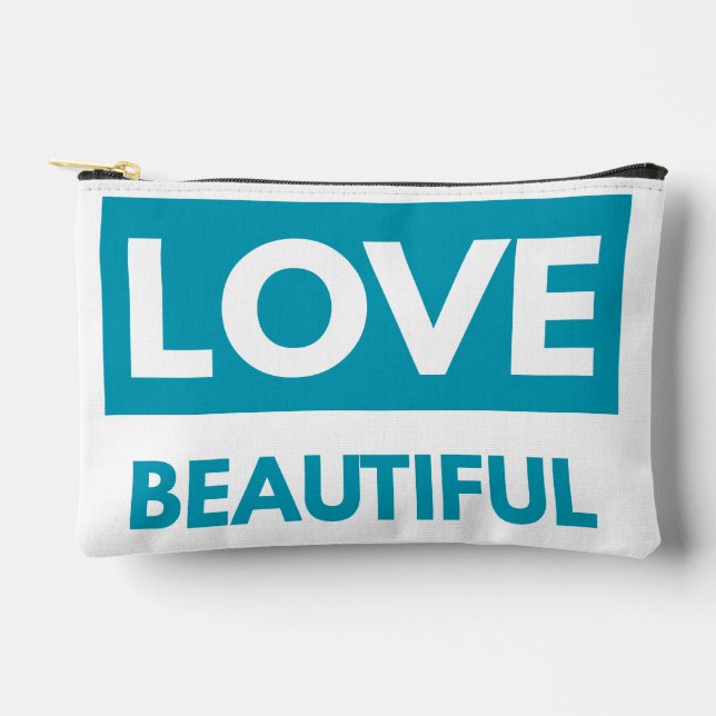 Pochette À Accessoires Love beautiful (Recto)