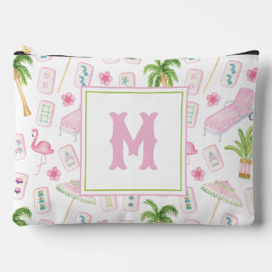 Pochette À Accessoires Mahjong Watercolor Palm Beach