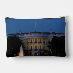 Pochette À Accessoires Maison Blanche de Noël à la nuit à Washington DC