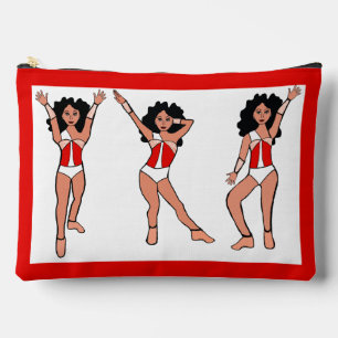 Pochette À Accessoires Majorette Danseuse Rouge Blanc Switch  B