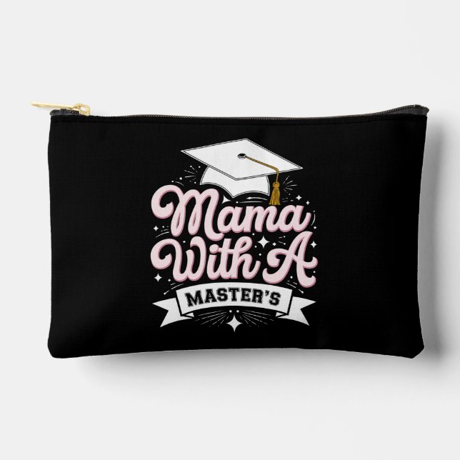 Pochette À Accessoires Maman avec une maîtrise diplômée maman (Recto)