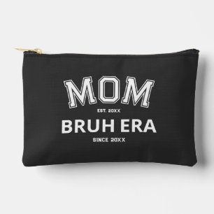 Pochette À Accessoires Maman Bruh Era Personnalisé Année Blanc Logo Noir