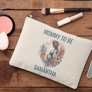Pochette À Accessoires Maman doit être aquarelle florale attend mère