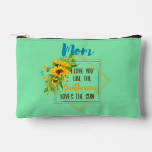 Pochette À Accessoires Maman Je T'Aime Comme Le Tournesol Aime Le Soleil