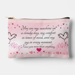 Pochette À Accessoires maman Tu es mon soleil les jours de nuages