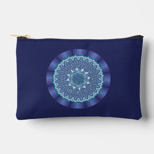 Pochette À Accessoires Mandala d'eau (Recto)