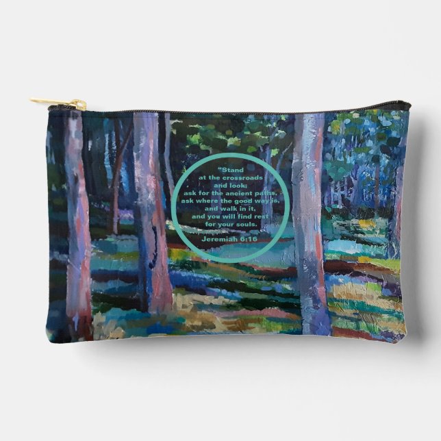 Pochette À Accessoires Marcher avec Dieu le rosaire du livre de prières (Recto)