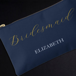 Pochette À Accessoires Mariage bleu opulent