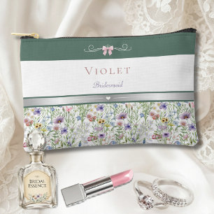 Pochette À Accessoires Mariage de Jardin Fleur des Champs Demoiselle d'Ho