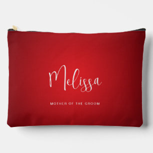 Pochette À Accessoires Mariage de thème rouge Mère de la chambre Nom pers