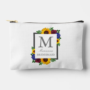 Pochette À Accessoires Mariage floral Rose Tournesol